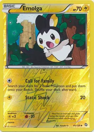 Emolga Reverse Holo 45 Normal