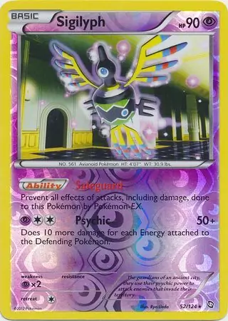 Sigilyph Reverse Holo 52 Normal