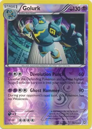 Golurk Reverse Holo 59 Normal