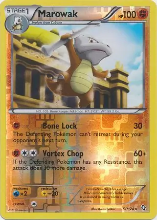 Marowak Reverse Holo 61 Normal