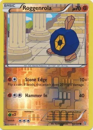 Roggenrola Reverse Holo 65 Normal
