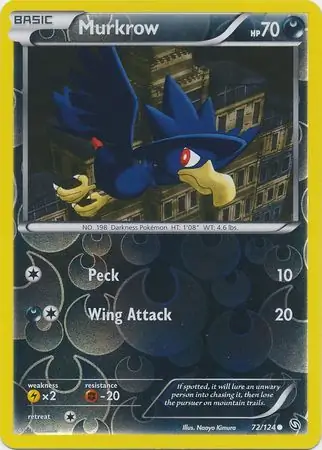 Murkrow Reverse Holo 72 Normal