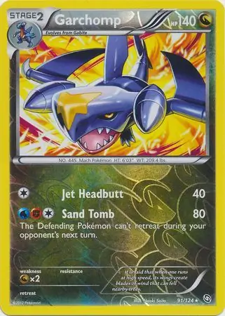 Garchomp Reverse Holo 91 Normal