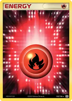 Fire Energy Reverse Holo 102