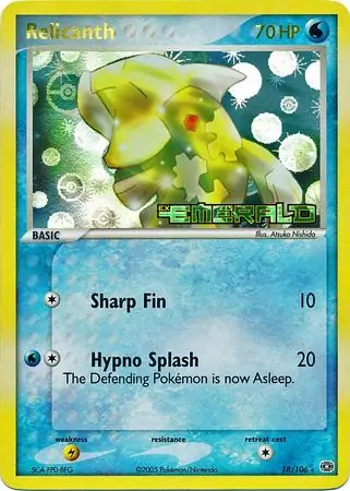 Relicanth Reverse Holo 18