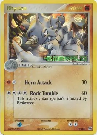 Rhydon Reverse Holo 19 Normal
