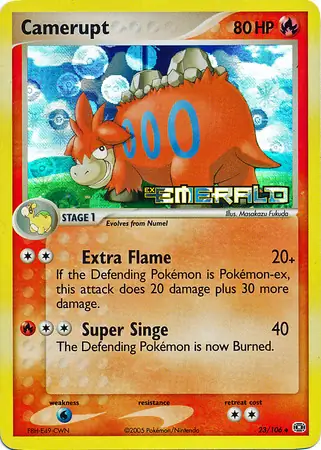 Camerupt Reverse Holo 23