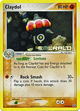 Claydol Reverse Holo 24 Normal