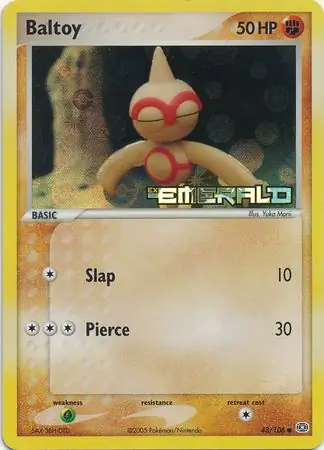 Baltoy Reverse Holo 43 Normal