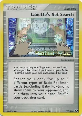 Lanette's Net Search Reverse Holo 77 Normal