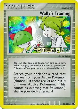 Wally's Training Reverse Holo 85 Normal