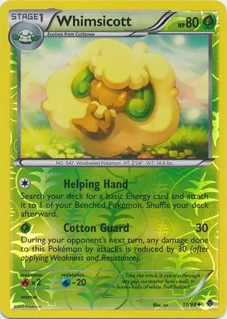 Whimsicott Reverse Holo 11 Normal