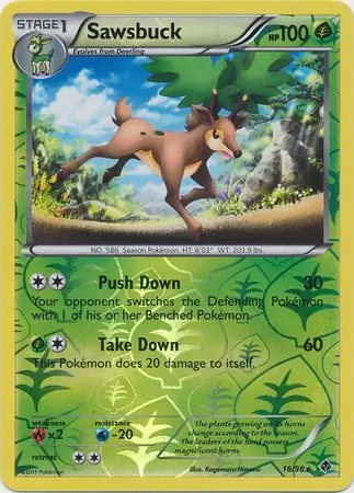 Sawsbuck Reverse Holo 16 Normal
