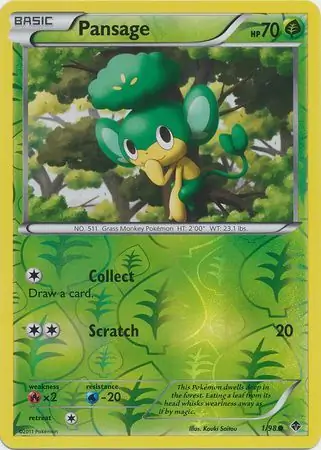 Pansage Reverse Holo 1