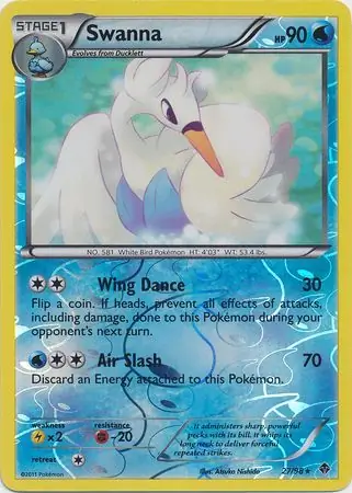 Swanna Reverse Holo 27 Normal