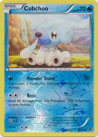 Cubchoo Reverse Holo 28 Normal