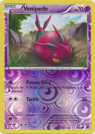 Venipede Reverse Holo 38 Normal