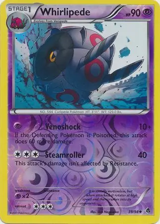 Whirlipede Reverse Holo 39