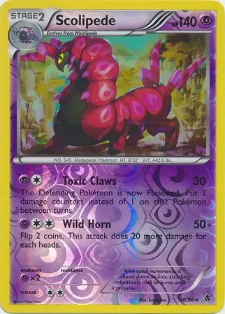 Scolipede Reverse Holo 40 Normal
