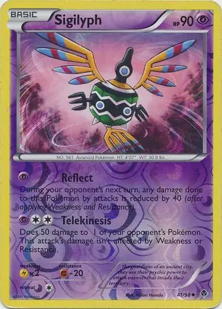 Sigilyph Reverse Holo 41