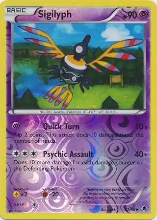 Sigilyph Reverse Holo 42