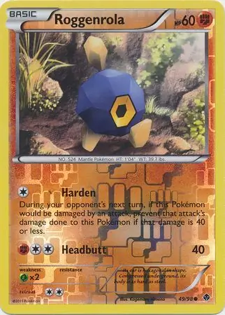 Roggenrola Reverse Holo 49 Normal