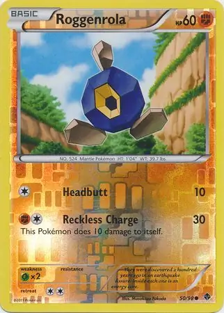 Roggenrola Reverse Holo 50 Normal