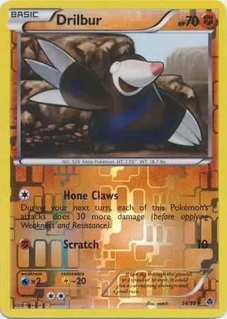 Drilbur Reverse Holo 54 Normal