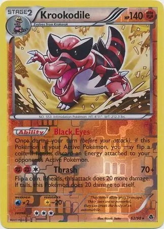 Krookodile Reverse Holo 62 Normal