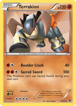 Terrakion Holo 63
