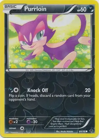 Purrloin Reverse Holo 64 Normal