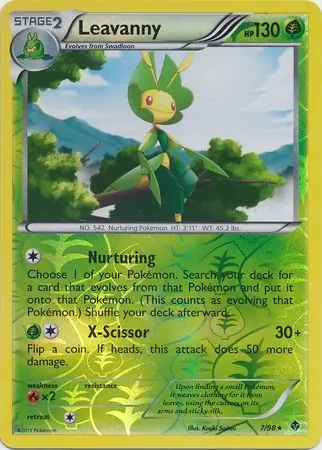 Leavanny Reverse Holo 7 Normal