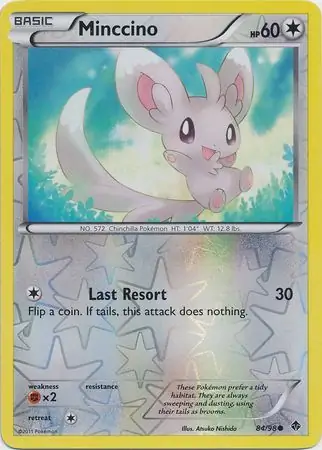 Minccino Reverse Holo 84