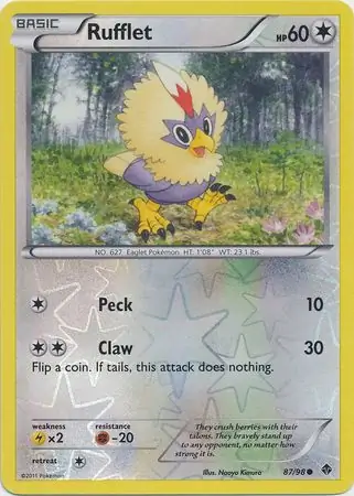 Rufflet Reverse Holo 87 Normal