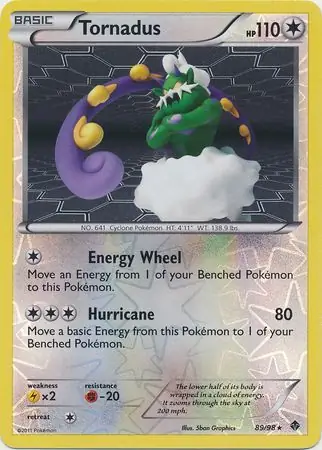 Tornadus Reverse Holo 89