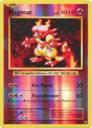Magmar Reverse Holo 20 Normal