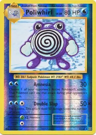 Poliwhirl Reverse Holo 24 Normal