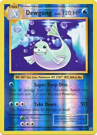 Dewgong Reverse Holo 29 Normal