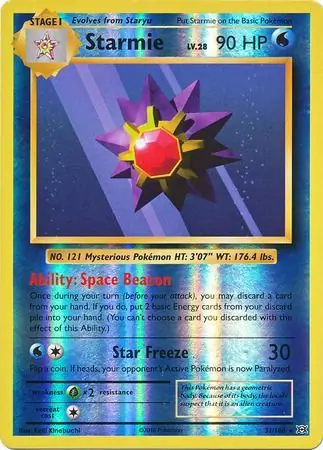 Starmie Reverse Holo 31