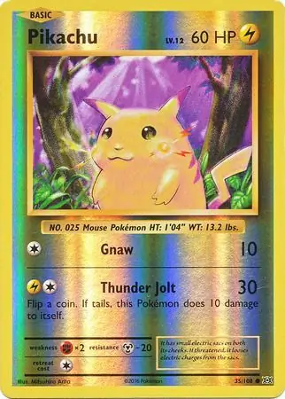 Pikachu Reverse Holo 35 Normal