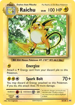 Raichu Holo 36