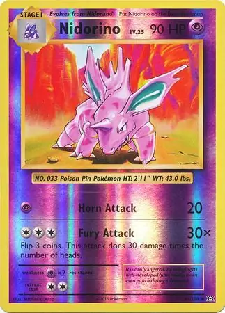 Nidorino Reverse Holo 44 Normal