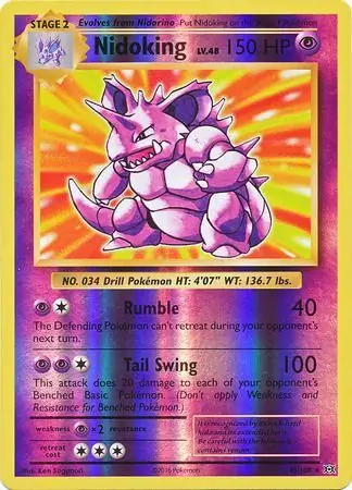 Nidoking Reverse Holo 45 Normal