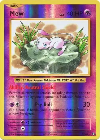 Mew Reverse Holo 53 Normal