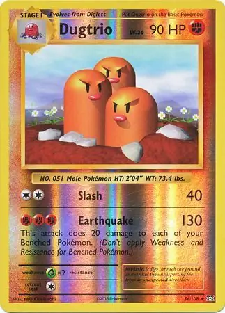 Dugtrio Reverse Holo 56 Normal
