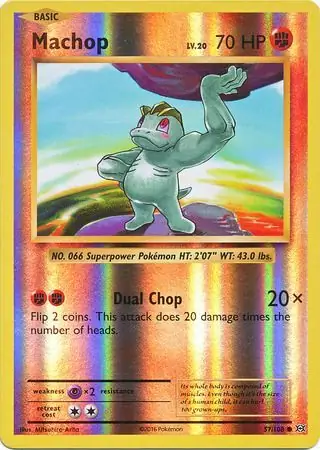 Machop Reverse Holo 57 Normal
