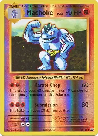 Machoke Reverse Holo 58 Normal