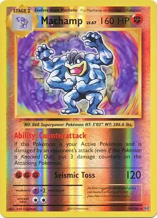 Machamp Reverse Holo 59 Normal