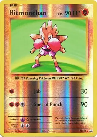 Hitmonchan Reverse Holo 62