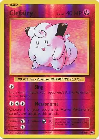 Clefairy Reverse Holo 63 Normal